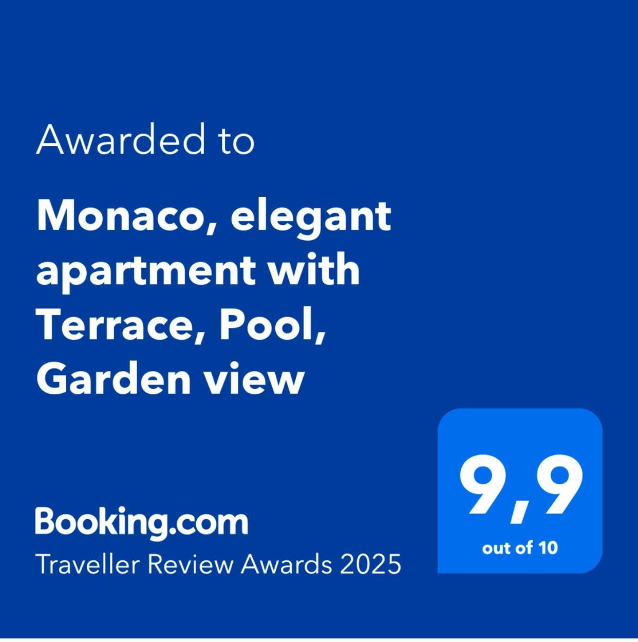 Monaco, Elegant, Quiet, Recently Renovated Apartment With Terrace, Pool, Garden View Monte Carlo Exterior foto